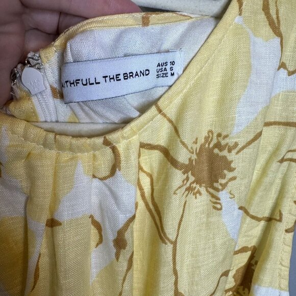 Faithfull the Brand Yellow Floral Dress - Picture 7 of 8